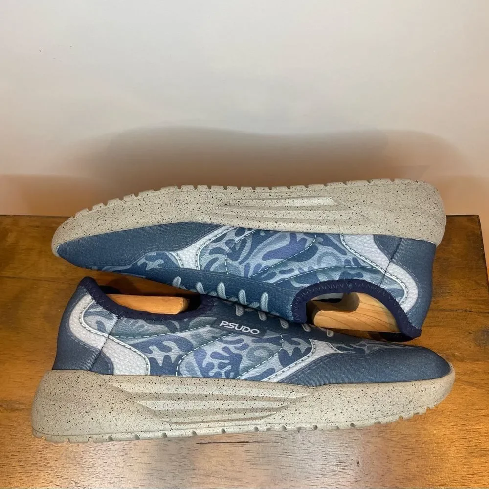 Psudo | Court Sustainable Shoes - Blue ; Womens 9.5